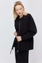 Women's Slim Sweatshirt with Adjustable Waist and Lace-Up Detail - 4