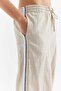 Women's Striped Detail Cotton Pants - 6
