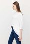 Women's Asymmetrical Cut Oversized Blouse - 3