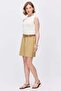Women's Linen Blend Pleated Shorts - 5