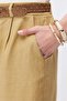 Women's Linen Blend Pleated Shorts - 7