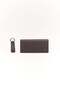 Men's Leather Long Clamshell Keychain Set Wallet