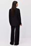 Women's Elastic Waist Textured Trousers - 4