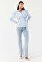 Women's Thick Striped Buckle Belted Shirt - 5