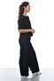 Elastic Waist Trousers with Stitching Detail - 4