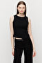 Women's Double Zipper Corded Fabric Bodysuit - 4