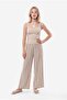 Women's Wide Leg Pants with Elastic Waist - 2