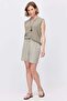 Women's Linen Blend Pleated Shorts - 2