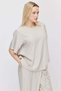 Women's Crinkle Textured Crew Neck Blouse