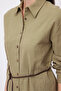 Women's Belted Linen Shirt - 6