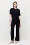 Women's Comfortable Cut Textured Pants with Elastic Waist - 2