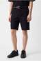 Men's Jogger Shorts with Elastic Waist and Embossed Texture - 5