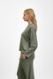 Khaki Modal Suit with Stone Detail on the Sides - 3