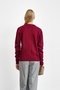 Burgundy Bow Embroidered Knitwear Cardigan - 4