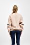 Salmon Front and Arm Printed Three Thread Sweat - 4