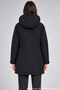 Women's Black Fleece Inside Water and Windproof Hooded Winter Coat & Coat & Parka - 4