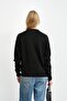 Black Bow Embroidered Knitwear Cardigan - 4