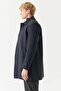 Men's Shirt Collar Trench Coat - 2
