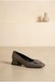 Blunt Toe Buckle Detail Women's Short Heeled Shoes - 2