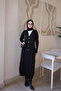 Black V-Neck Mercerized Cardigan
