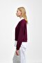 Plum Shirt Paneled Modal Sweat - 3
