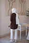 Brown Crew Neck Stone Embroidered Tunic - 5