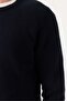 Men's Crew Neck Ribbed Knitwear Sweater - 7