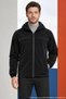 Men's Black Hooded Nova Fabric Lightweight and Durable Stylish Seasonal Water and Windproof Raincoat - 5