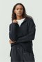Women's Hooded Zippered Knitwear Sweater - 4