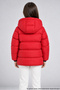 Girl's Red Fleece Hooded Waterproof Windproof Inflatable Winter Coat & Coat - 5