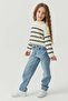 Girl's Crew Neck Short Knit Sweater - 3