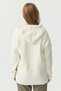 Women's Hooded Zippered Knitwear Sweater - 8