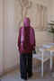 Burgundy Cold Yarn Stone Knitwear Cardigan - 5