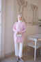 Pink Crew Neck Stone Embroidered Tunic - 2