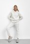 Ecru Three Thread Inside Sha Fleece-Lined Compact Tracksuit Set - 2
