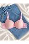 Women's Lace piece supportive Wired push up padded soft bra quad pack - 6