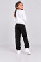 Joi Emblem Black-Navy Blue Jogger Sweatpants for Boys and Girls – Zipper Pockets, Elastic Waist and Cuffs, School Season - 5