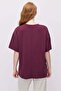 Women's Oversized T-Shirt with Side Slits - 5