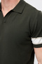 Men's Buttonless Polo Collar Knitwear T-Shirt - 7