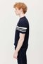 Men's crew neck striped knit t-shirt - 4