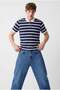 Men's Polo Neck Striped T-Shirt - 3