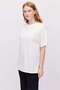 Women's Oversized T-Shirt with Side Slits - 3