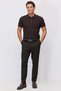 Men's Textured Knitwear Polo Neck T-Shirt - 6