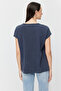 Women's Crew Neck Short Sleeve Blouse - 7