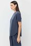 Women's Oval Cut Soft Textured T-Shirt - 3