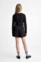 Girl's Corded Fabric Round Neck Blouse - 3