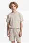 Boy's Textured T-Shirt with Pocket Detail