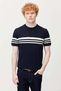 Men's crew neck striped knit t-shirt - 3