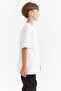 Boy's T-Shirt with Text Print Detail - 4