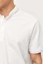 Men's T-Shirt with Buttoned Collar and Contrast Color Details - 6
